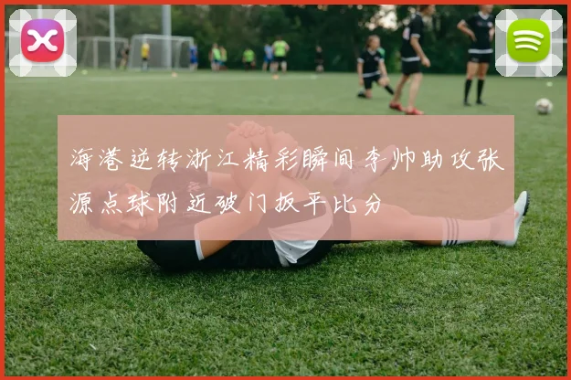 海港逆转浙江精彩瞬间李帅助攻张源点球附近破门扳平比分
